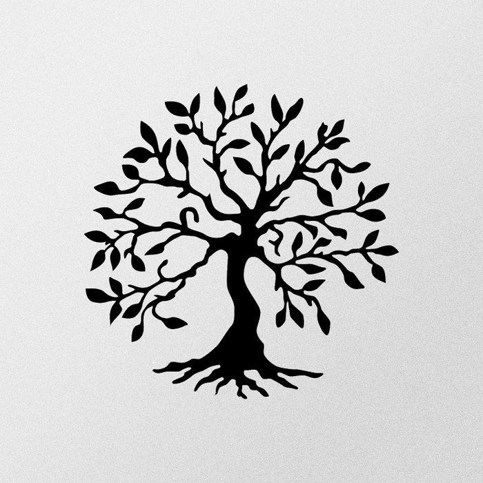 Wallity Tree Metal Wall Decor Negro